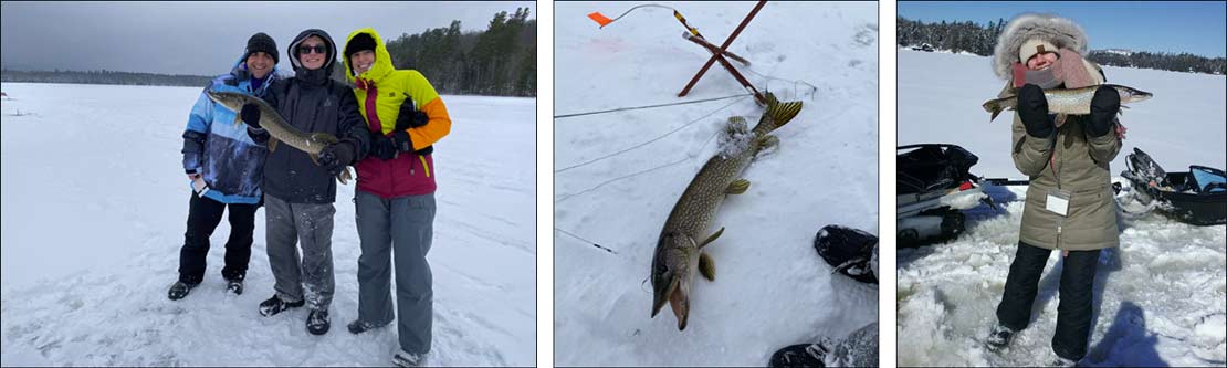 Image of ice fishing on Lake Placid